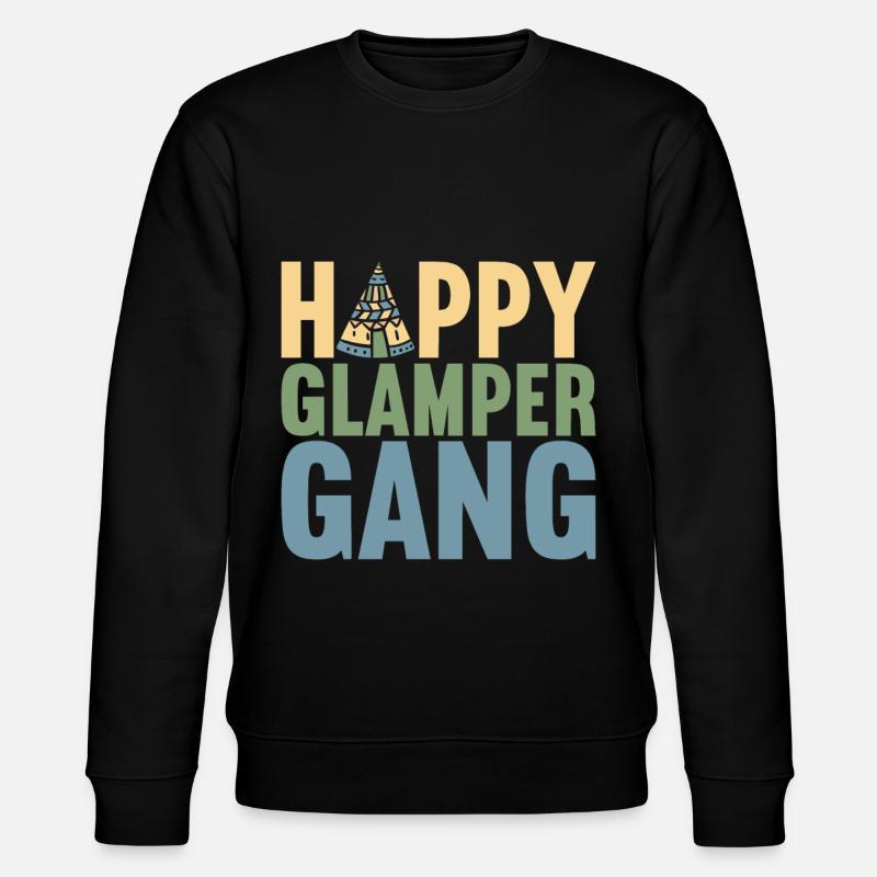Glamping Glamper - Stanley/Stella Unisex Bio-Sweatshirt CHANGER  - Schwarz