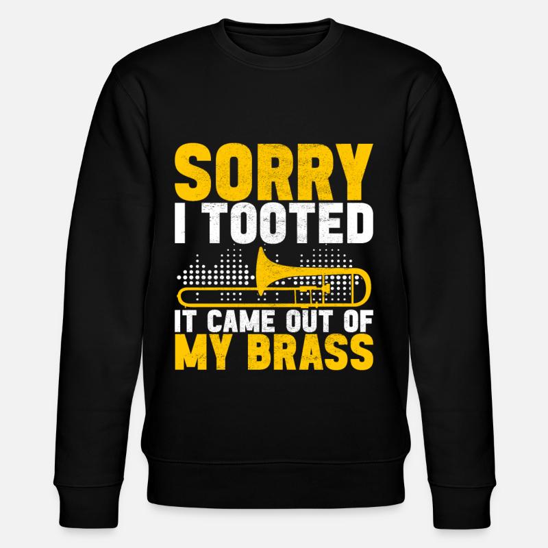 Posaune Trombone - Stanley/Stella Unisex Bio-Sweatshirt CHANGER  - Schwarz