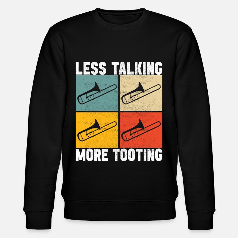 Posaune Trombone - Stanley/Stella Unisex Bio-Sweatshirt CHANGER  - Schwarz