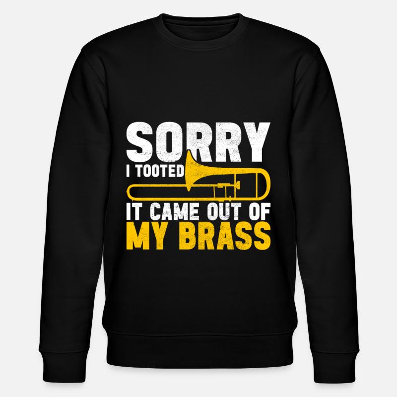 Posaune Trombone - Stanley/Stella Unisex Bio-Sweatshirt CHANGER  - Schwarz