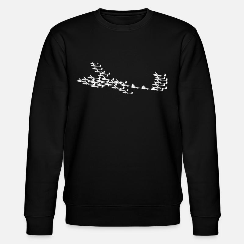 Planeur Avions Planeur - Sweat bio CHANGER Stanley/Stella Unisexe - noir