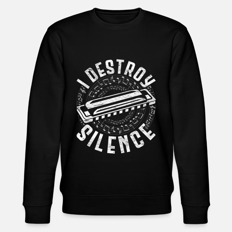 Harmoniciste I Destroy Silence - Sweat bio CHANGER Stanley/Stella Unisexe - noir
