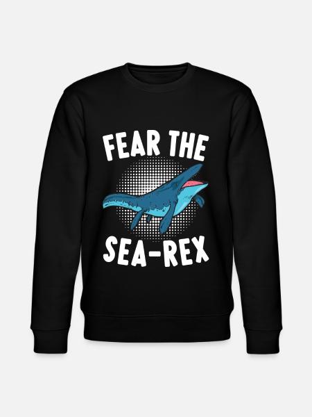 Mosasaurus Dinosaur - Stanley/Stella CHANGER Unisex Organic Sweatshirt - black