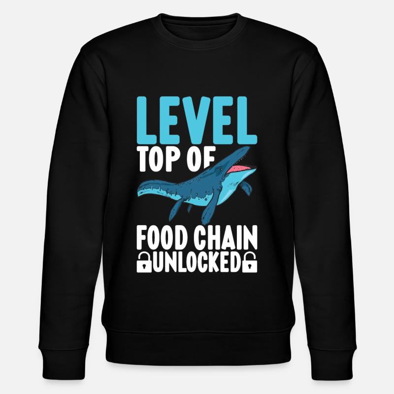 Mosasaurus Dinosaur - Stanley/Stella CHANGER Unisex Organic Sweatshirt - black