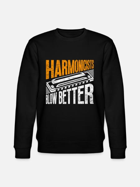 Harmonica harmonica player - Stanley/Stella CHANGER Unisex Organic Sweatshirt - black