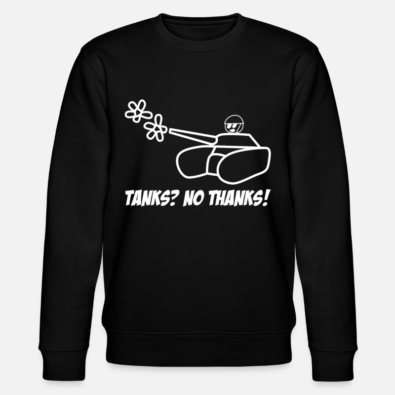 Pacifists Peace Symbol Peace - Stanley/Stella CHANGER Unisex Organic Sweatshirt - black