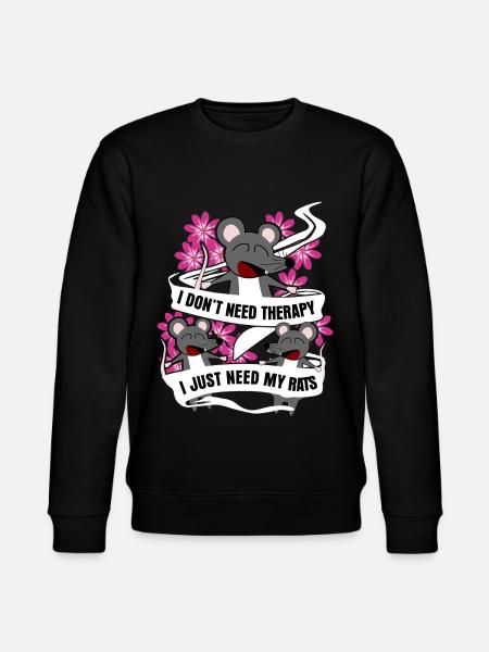 Rat Rat Owner Rats - Stanley/Stella CHANGER Unisex Organic Sweatshirt - black