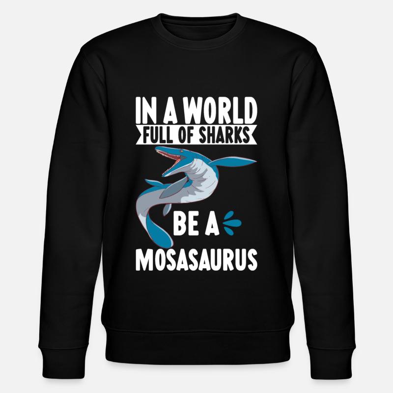 Dinosaure mosasaure - Sweat bio CHANGER Stanley/Stella Unisexe - noir