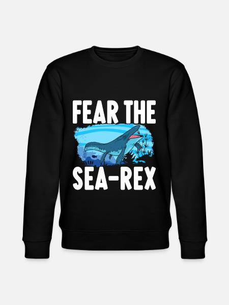 Mosasaurus Dinosaur - Stanley/Stella CHANGER Unisex Organic Sweatshirt - black