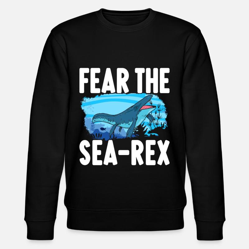 Mosasaurus Dinosaurier - Stanley/Stella Unisex Bio-Sweatshirt CHANGER  - Schwarz