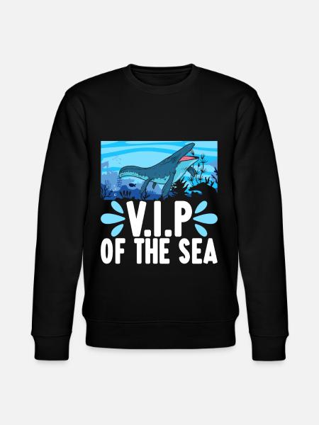 Mosasaurus Dinosaur - Stanley/Stella CHANGER Unisex Organic Sweatshirt - black