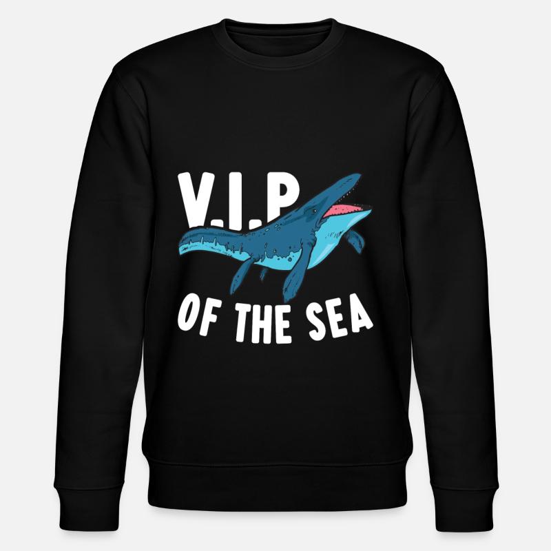 Mosasaurus Dinosaur - Stanley/Stella CHANGER Unisex Organic Sweatshirt - black