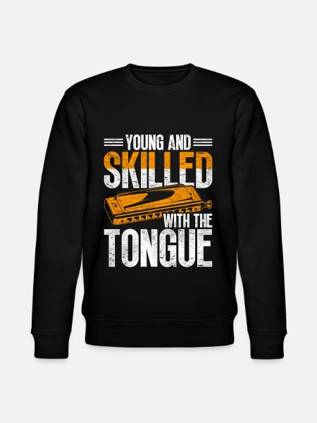Harmonica harmonica player - Stanley/Stella CHANGER Unisex Organic Sweatshirt - black