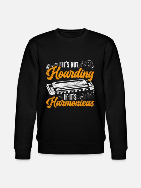 Harmonica player Harmonica - Stanley/Stella CHANGER Unisex Organic Sweatshirt - black