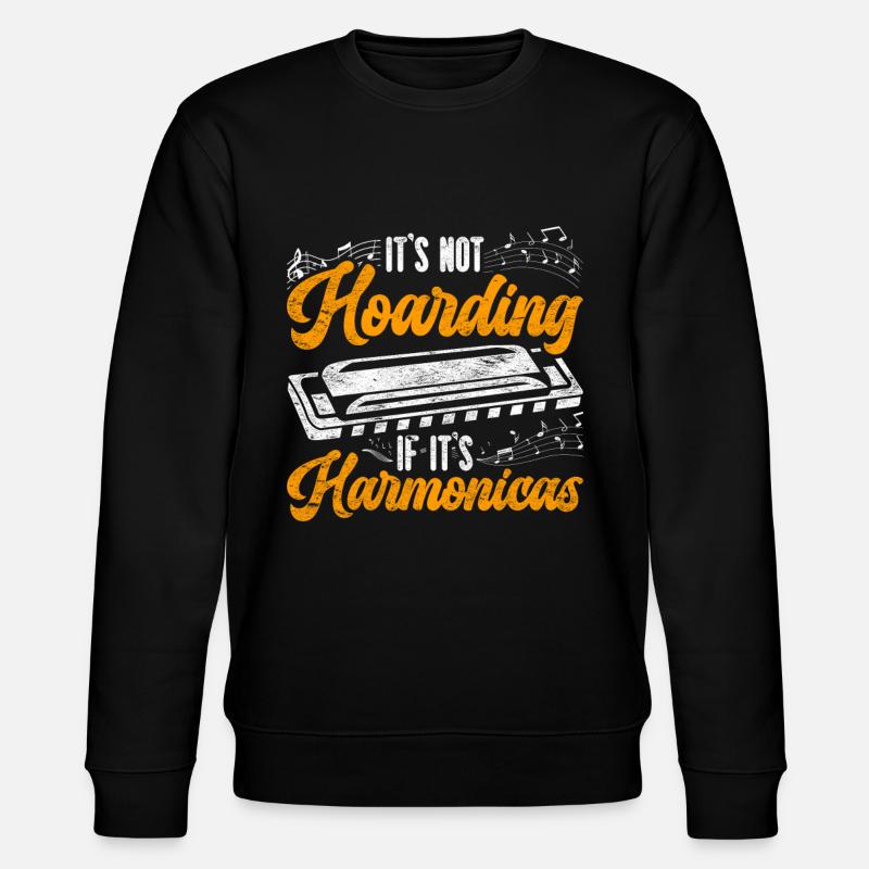 Harmonica player Harmonica - Stanley/Stella CHANGER Unisex Organic Sweatshirt - black