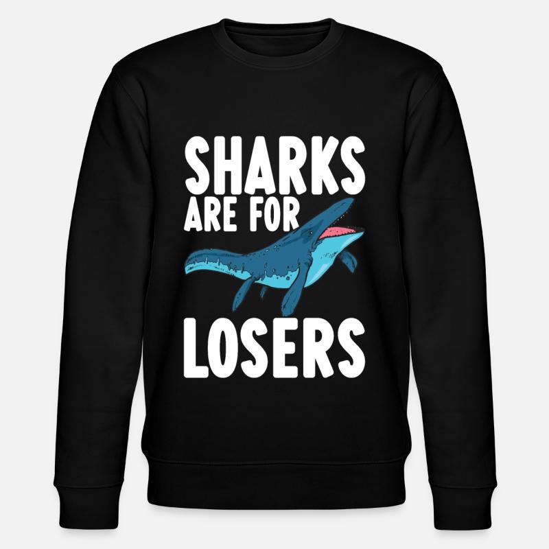 Mosasaurus Dinosaur - Stanley/Stella CHANGER Unisex Organic Sweatshirt - black