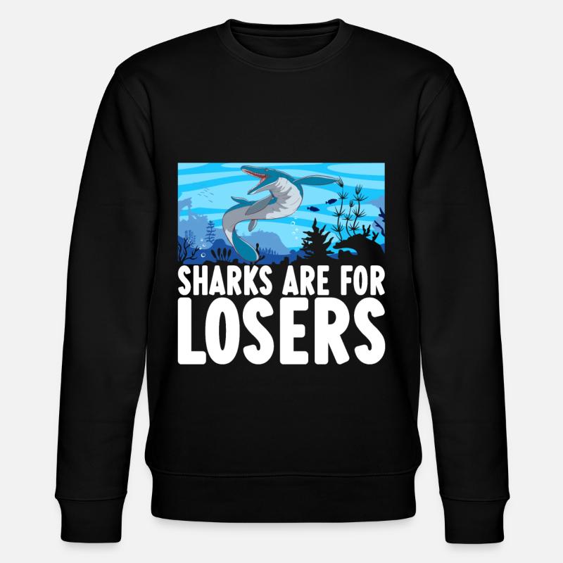 Mosasaurus Dinosaur - Stanley/Stella CHANGER Unisex Organic Sweatshirt - black