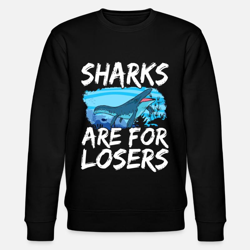 Mosasaurus Dinosaur - Stanley/Stella CHANGER Unisex Organic Sweatshirt - black