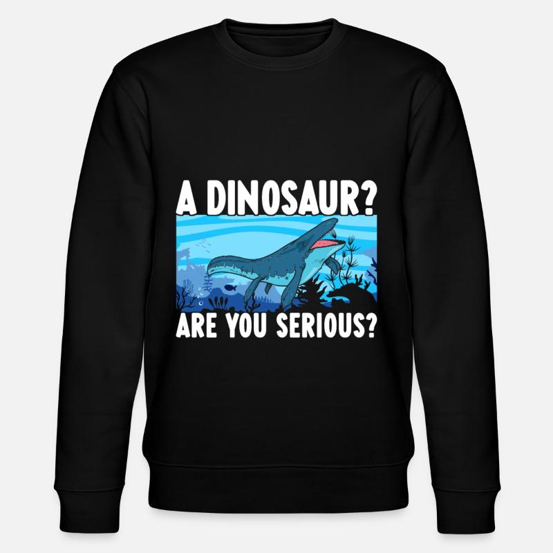 Mosasaurus Dinosaurier - Stanley/Stella Unisex Bio-Sweatshirt CHANGER  - Schwarz