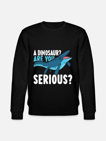 Mosasaurus Dinosaur - Stanley/Stella CHANGER Unisex Organic Sweatshirt - black