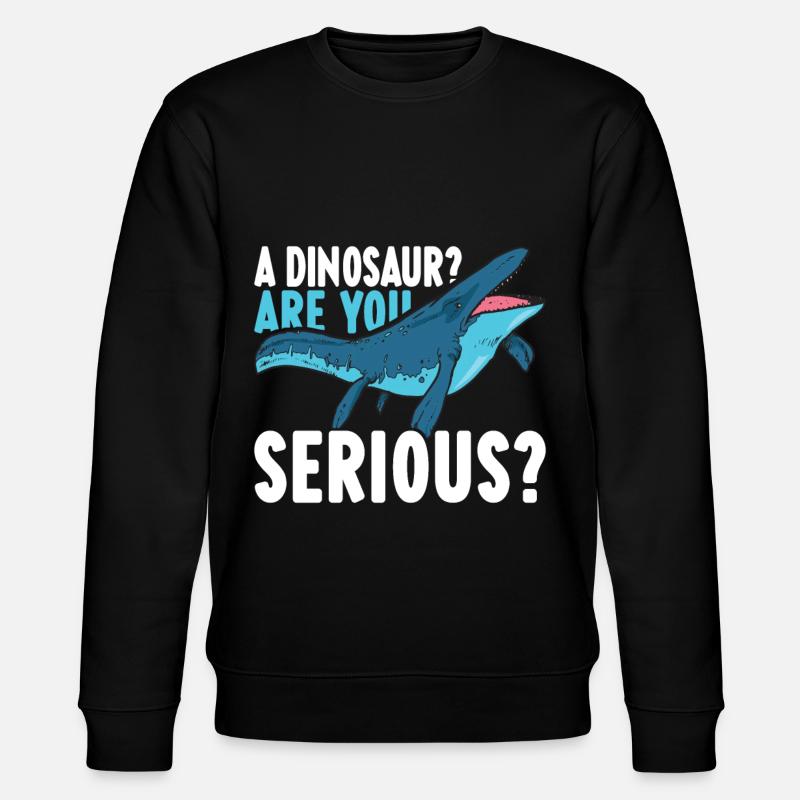 Mosasaurus Dinosaur - Stanley/Stella CHANGER Unisex Organic Sweatshirt - black