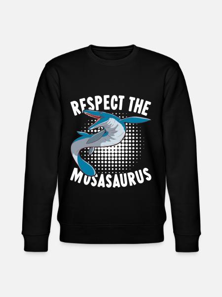 Mosasaurus Dinosaur - Stanley/Stella CHANGER Unisex Organic Sweatshirt - black