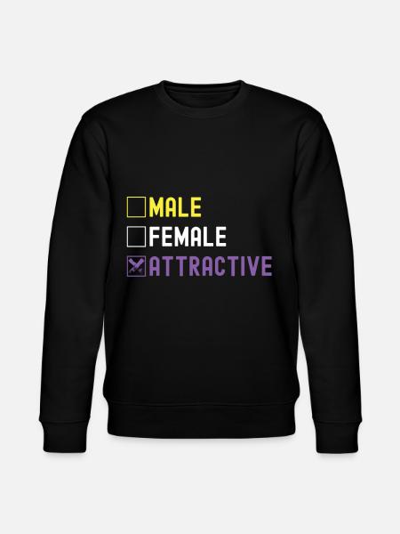 Non Binary Pride Genderqueer - Stanley/Stella CHANGER Unisex Organic Sweatshirt - black