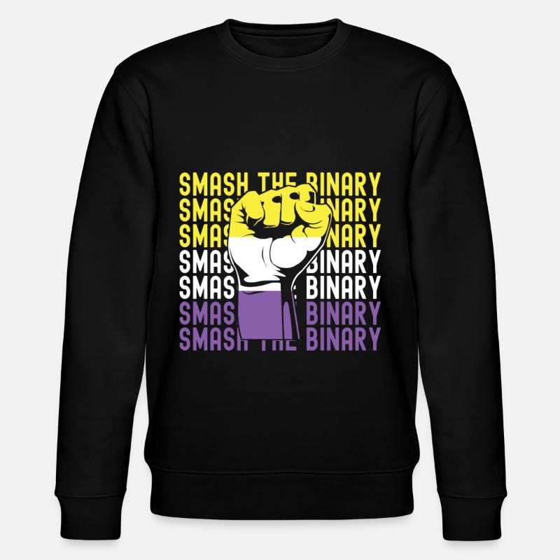 Non Binary Pride Genderqueer - Stanley/Stella Unisex Bio-Sweatshirt CHANGER  - Schwarz
