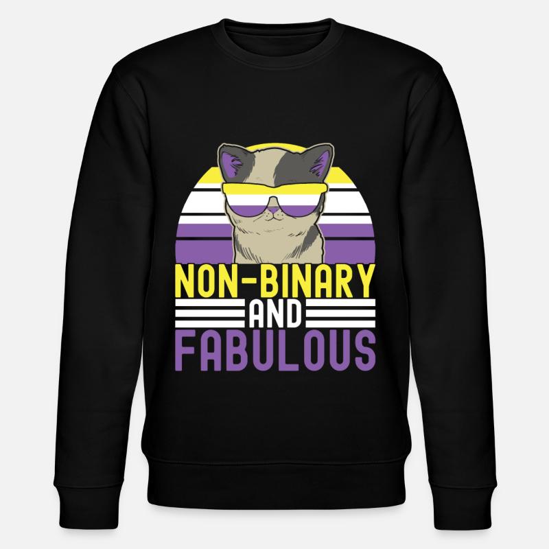 Non Binary Pride Genderqueer - Stanley/Stella Unisex Bio-Sweatshirt CHANGER - Schwarz
