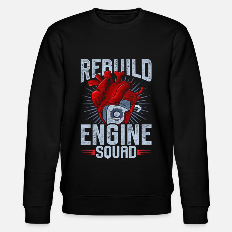 Herzoperation Rebuild Engine Squad - Stanley/Stella Unisex Bio-Sweatshirt CHANGER  - Schwarz