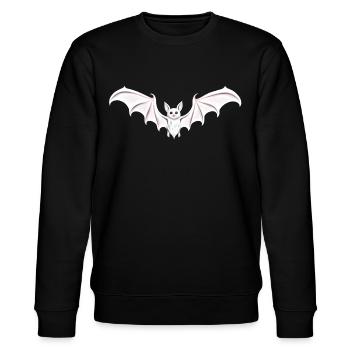 Fledermaus chauve-souris blanche goth - Sweat bio CHANGER Stanley/Stella Unisexe - noir - Devant - Nik (191cm) & Marisol (170cm)
