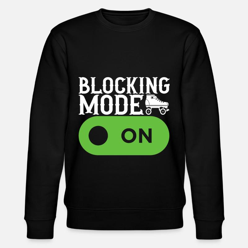 Roller derby - Stanley/Stella CHANGER Unisex Organic Sweatshirt - black