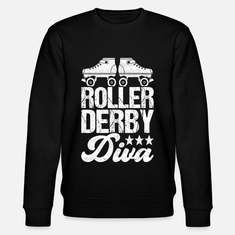 Roller Derby - Stanley/Stella Unisex Bio-Sweatshirt CHANGER  - Schwarz