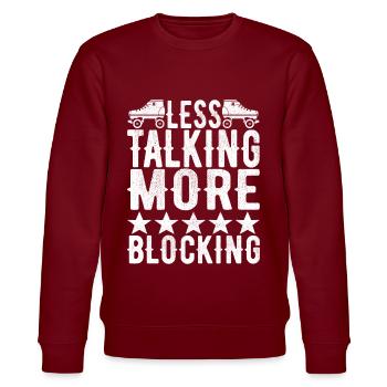 Roller derby - Stanley/Stella CHANGER Unisex Organic Sweatshirt - burgundy - Front - Nik (191cm) & Marisol (170cm)