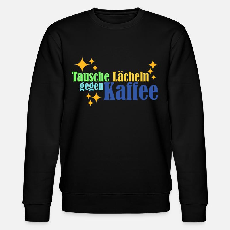 Kaffee Kaffetrinker - Stanley/Stella Unisex Bio-Sweatshirt CHANGER  - Schwarz