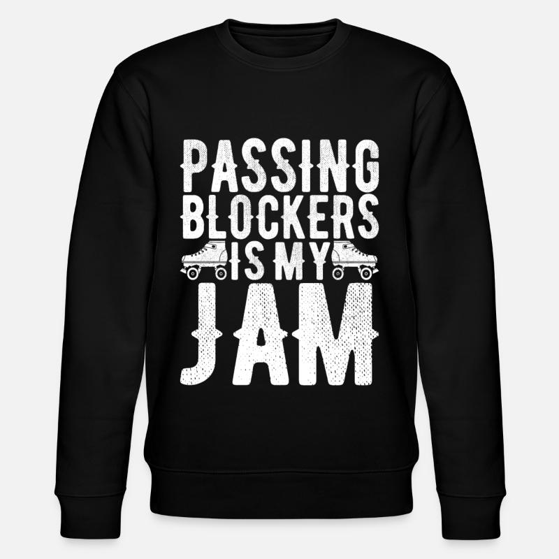 Roller derby - Stanley/Stella CHANGER Unisex Organic Sweatshirt - black