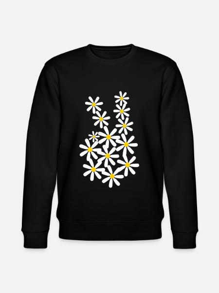 Peace Sign Pacifism Peace - Stanley/Stella CHANGER Unisex Organic Sweatshirt - black