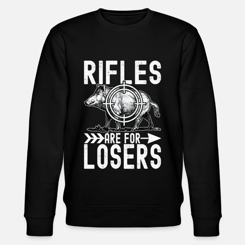 Jäger Wildschwein Jagen - Stanley/Stella Unisex Bio-Sweatshirt CHANGER  - Schwarz