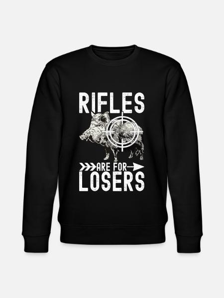 Jäger Wildschwein Jagen - Stanley/Stella Unisex Bio-Sweatshirt CHANGER - Schwarz