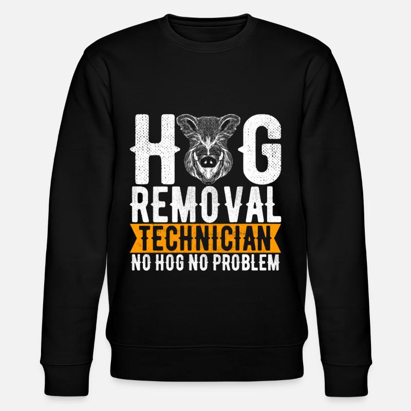 Jäger Wildschwein Jagen - Stanley/Stella Unisex Bio-Sweatshirt CHANGER  - Schwarz