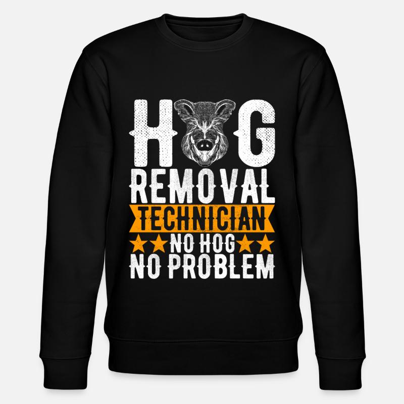 Jäger Wildschwein Jagen - Stanley/Stella Unisex Bio-Sweatshirt CHANGER  - Schwarz