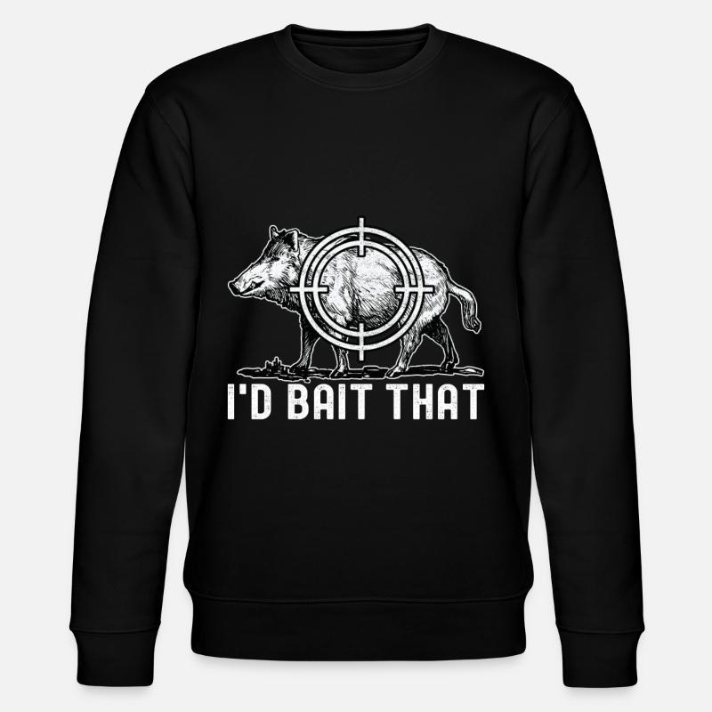 Jäger Wildschwein Jagen - Stanley/Stella Unisex Bio-Sweatshirt CHANGER  - Schwarz