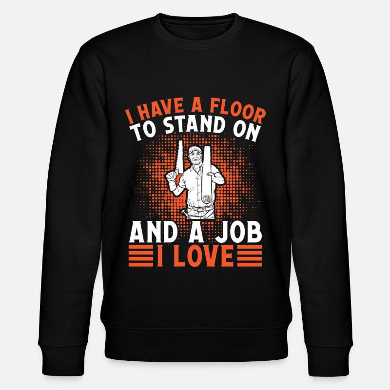 Installation au sol - Sweat bio CHANGER Stanley/Stella Unisexe - noir