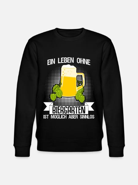 Biergarten Biertrinker Bier Bierkrüge - Stanley/Stella Unisex Bio-Sweatshirt CHANGER  - Schwarz