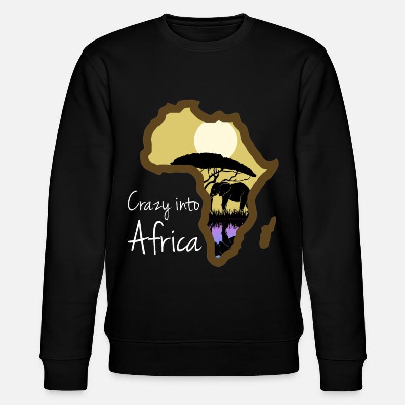 Afrique Vacances Safari Eléphant Africain - Sweat bio CHANGER Stanley/Stella Unisexe - noir