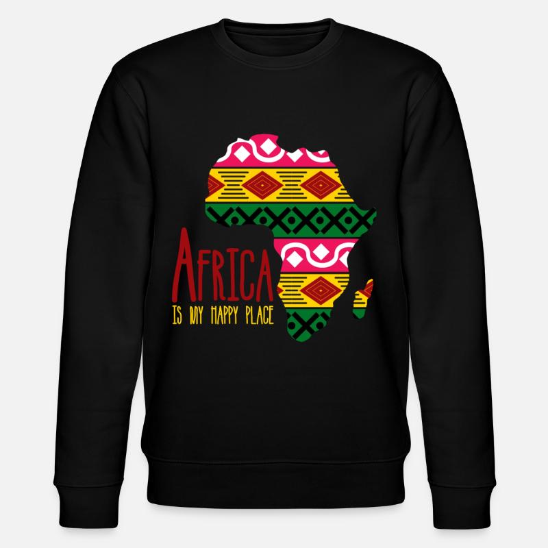Afrika afrikanische Kleidung - Stanley/Stella Unisex Bio-Sweatshirt CHANGER  - Schwarz