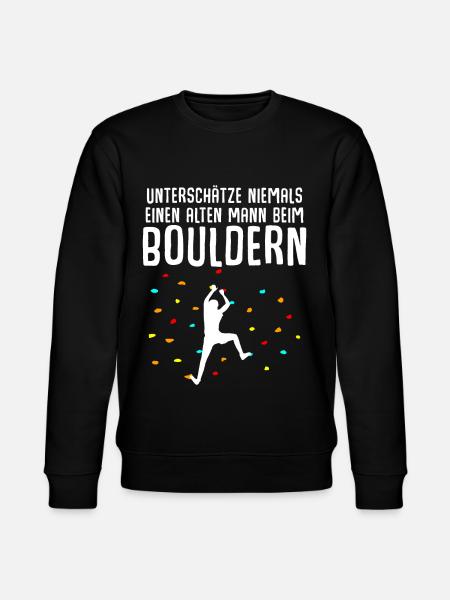 Bouldern Klettern - Stanley/Stella Unisex Bio-Sweatshirt CHANGER  - Schwarz