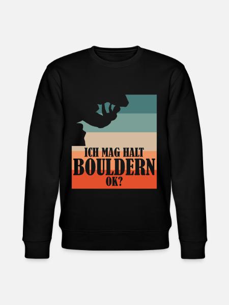 Bouldern Kletterer Klettern - Stanley/Stella Unisex Bio-Sweatshirt CHANGER - Schwarz