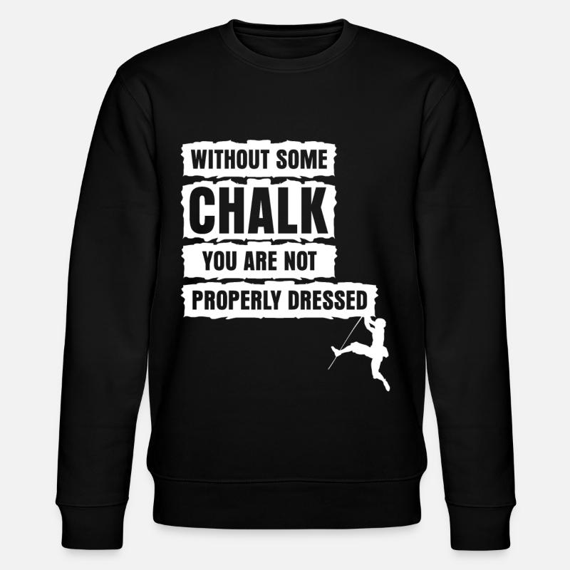 Bloc, mur d’escalade, craie, escalade - Sweat bio CHANGER Stanley/Stella Unisexe - noir