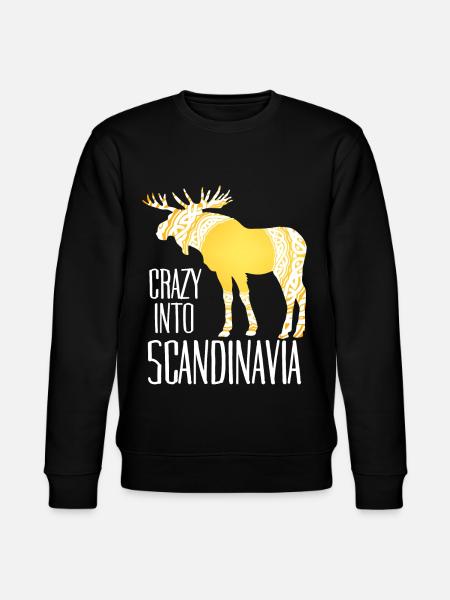 Scandinavia Viking Elk - Stanley/Stella CHANGER Unisex Organic Sweatshirt - black